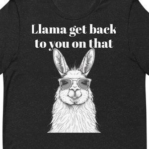 Lustiges Lama-Shirt, Lama-Liebhaber-Geschenk, Geschenk-Shirt für Lama-Liebhaber, Lama erhalten darauf zurück
