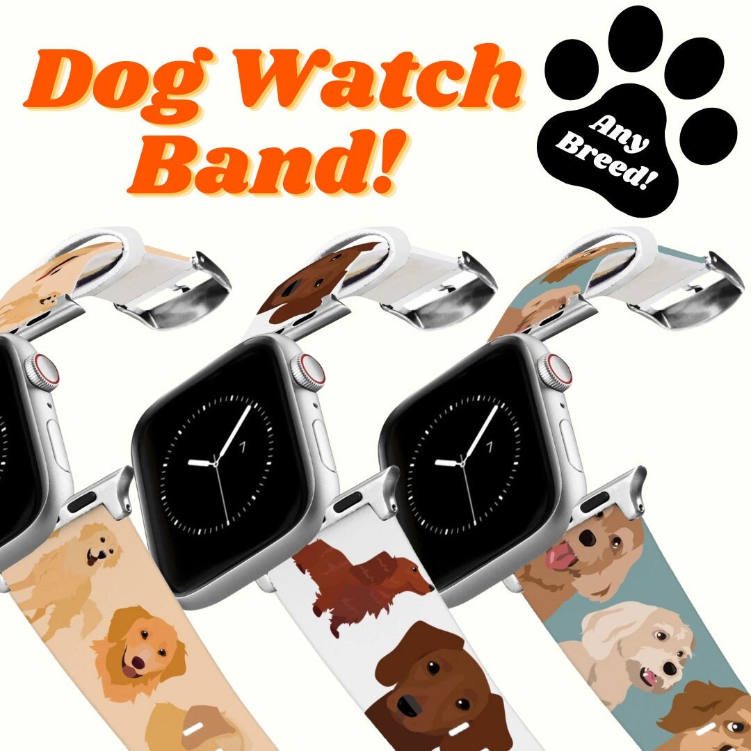 Personalized Dog Apple Watch Band Waterproof Mother's Etsy