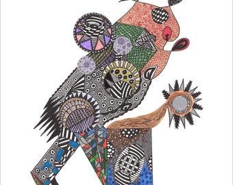 Phoenix - Original Drawing - Etsy
