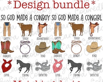 God zegt dat ik een cowboy en een cowgirl ben / western png/ sublimatieontwerp cowgirl/ meisjes western cowgirl png/ zuidelijk png/ koe png/ cowboy png