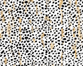 Dalmatian with glitter brushstrokes seamless pattern/ digital paper/ brush strokes/ colorful/ seamless digital paper