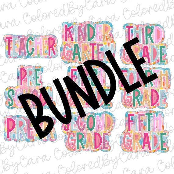 Back to school bundle PNG/ back to school png/ pre-k png/ school png/ school dtf design/ kindergarten png/ design for teachers