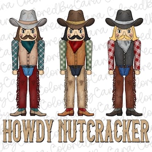 Vaquero navideño png, vintage western navideño png, cascanueces western, diseño de sublimación, western png, diseño navideño infantil para sublimación