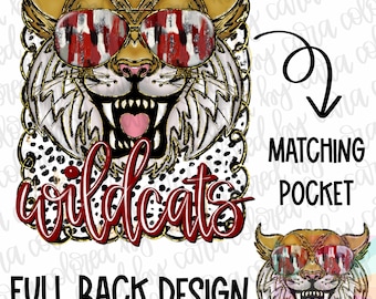 wildcats preppy mascot coquette png girls preppy wildcats design dtf maroon and black wildcats png wild cat mascot preppy png