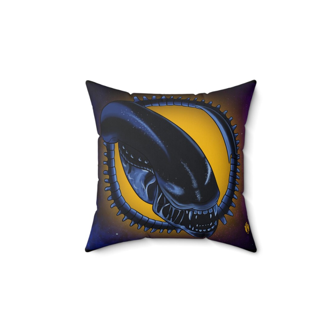 Sci-fi Alien Pillow, Modern Home Decor, Cool Throw Pillow for Geeks ...
