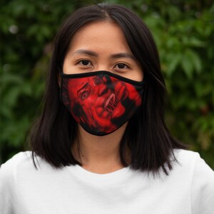 Dramatic Art Face Mask, Unique Fashion Mask, Statement Mask, Cool Mask for Events, Bold Design Face Covering