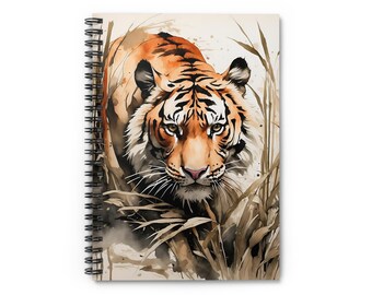 Majestic Tiger Notebook | 8x6 Inches | Ruled Pages