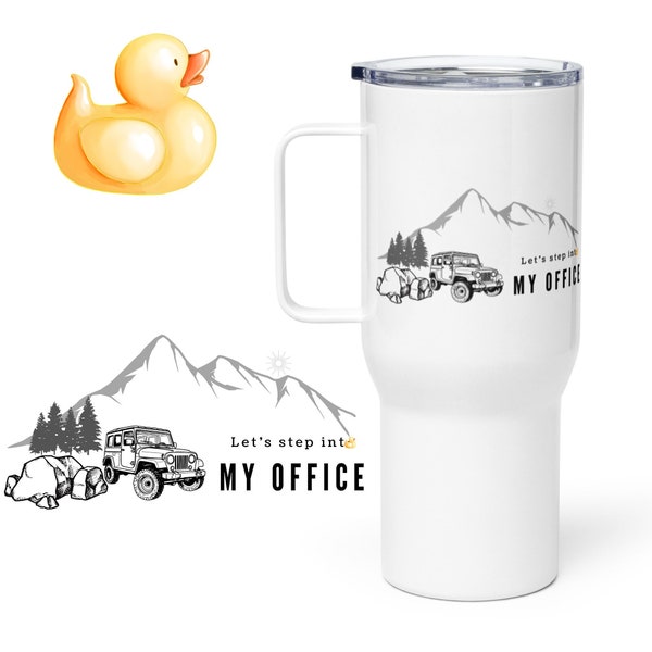 Offroading, Tumbler, Travel Mug, Tumbler,  My Office, Ducks, Off-roading Tumbler, Fits in Cup Holder, Lover, Outdoorsman