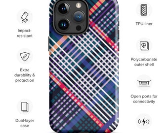 Scottish Tartan Plaid Pattern Phone Case Gifts, Plaid Phone Case, Gift For Scottsman