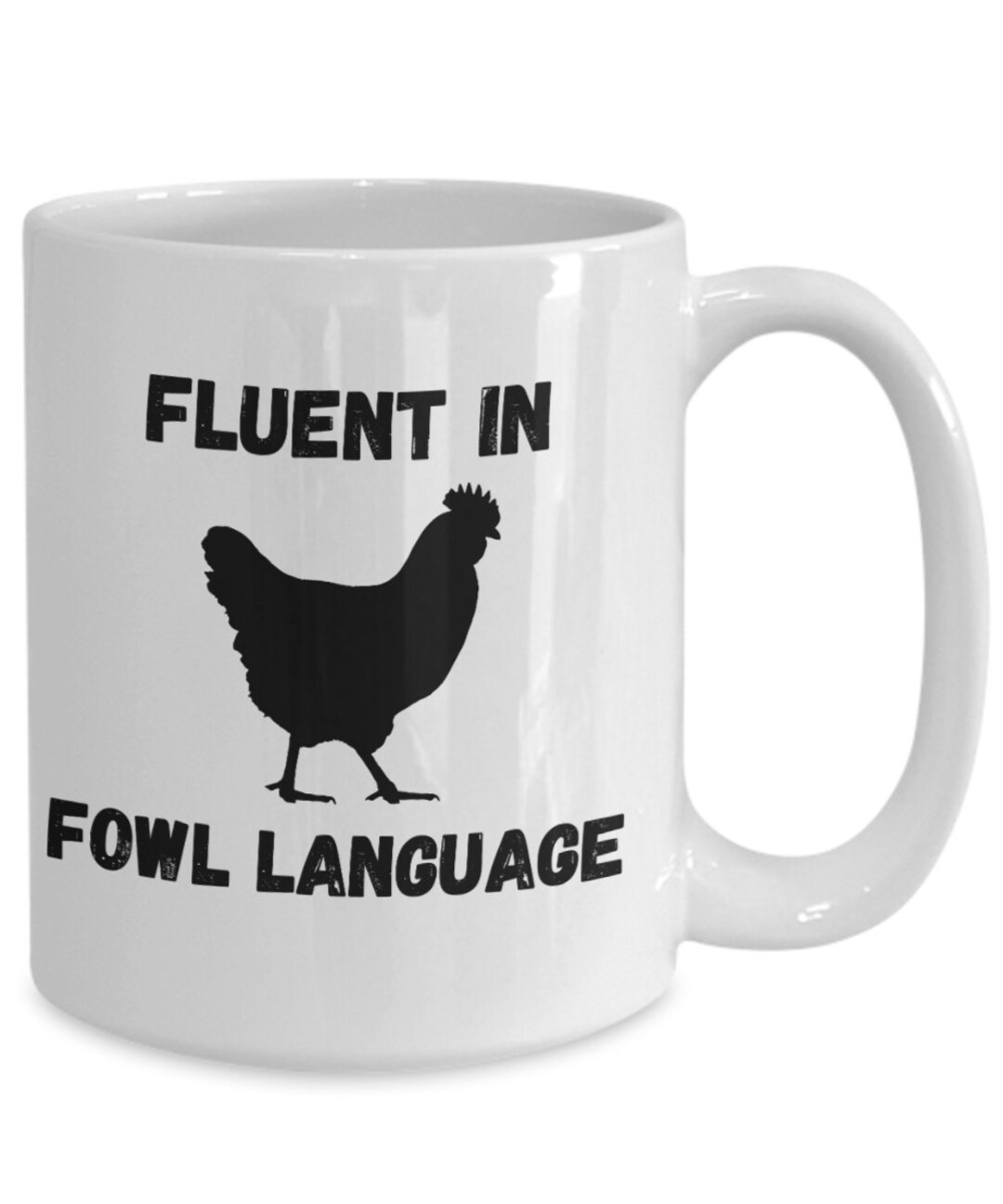 Fowl Language Mug Chicken Gift for Farmer, Homestead Gift, Funny