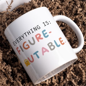 Coworker Gift, Figureoutable Office Decor Mug, Office Humor Mug for Human Resources Specialist, Generalist, Hr Office Decor