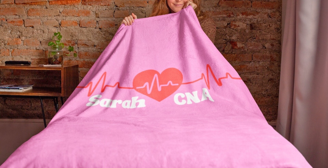 Personalized Nurse Blanket Gift Nurse Retirement Nurse Blanket Custom
