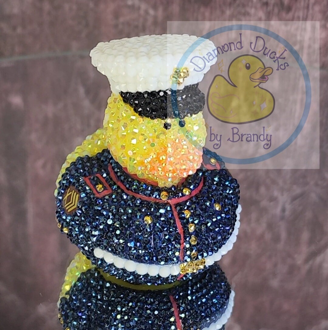 USMC Duck Rhinestone Ducks Military Marines Duck Duck Etsy