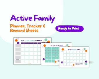 Digital Activity Planner | Activity Tracker | Activity Reward Chart | Children's Activity | Children's Digital Planner