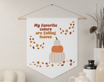 Herfstdecor, herfstfoto, wimpel herfstkleuren, herfstsfeer, vallende bladeren, pompoenen, pompoendecor, herfstdecor, herfstfoto, wimpel