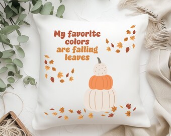 Sierkussen, herfstdecor, herfstdecor, herfstsierkussen, herfstsierkussen, pompoenenkussen, favoriete kleuren, seizoensdecor, herfstcadeau