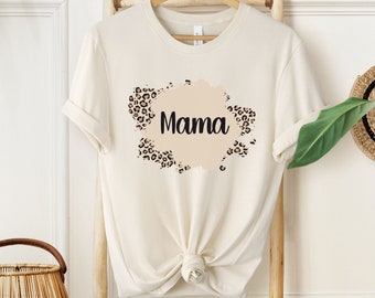 T-shirt met dierenprint, cadeau voor moeder, T-shirt mama, T-shirt mama, shirt mama, Moederdagcadeau, cadeau voor mama, T-shirt mama, shirt moeder, dierenprint