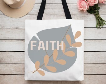Neutrale draagtas Faith, draagtas Faith, werktas, draagtas, neutrale draagtas, schattige draagtas, cadeau voor vriend, cadeau voor collega, cadeau voor moeder
