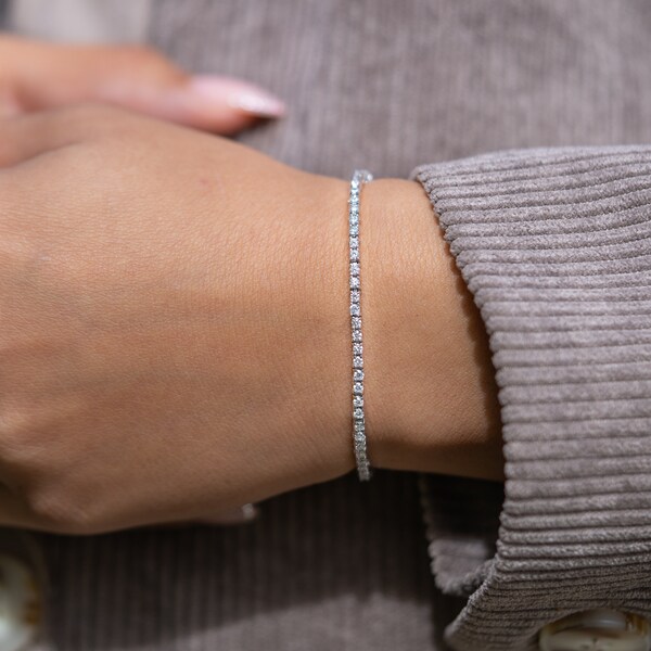 2 Ct. Diamond Bracelet Etsy