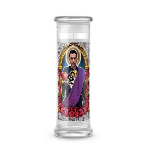 Saint Sacha Baron Cohen Candle Sacha Baron Cohen Prayer Candle Sacha Baron Cohen Candle