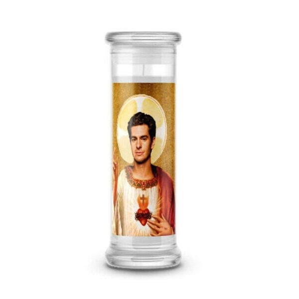 Saint Andrew Garfield Candle Andrew Garfield Sticker Andrew Garfield Prayer Candle