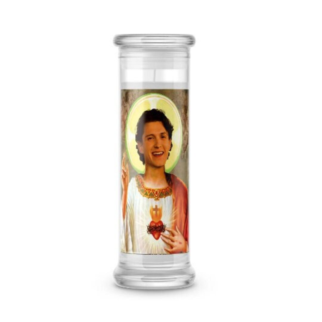 Saint Tom Holland Candle Tom Holland Prayer Candle Etsy