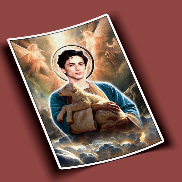 Saint Timothée Chalamet Sticker - BOGOF — Buy One Get One Free