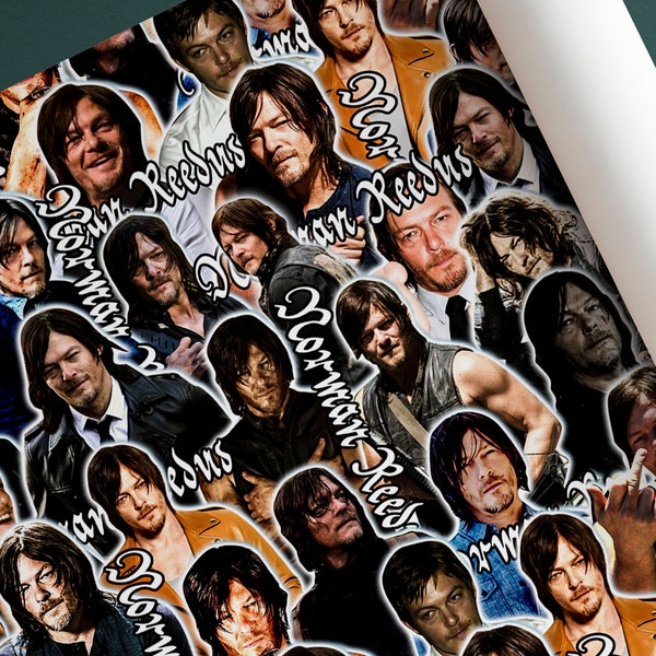 Norman Reedus Wrapping Paper - Norman Reedus Gift Wrap