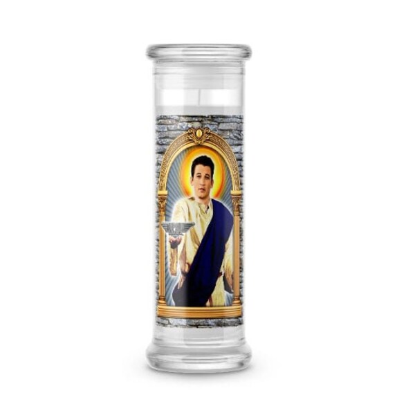 Saint Miles Teller Prayer Candle Saint Miles Teller Candle