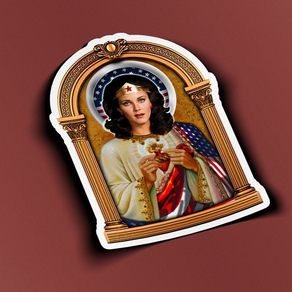 Saint Lynda Carter Sticker Wonderwoman Sticker - BOGO - Buy One Get One Free