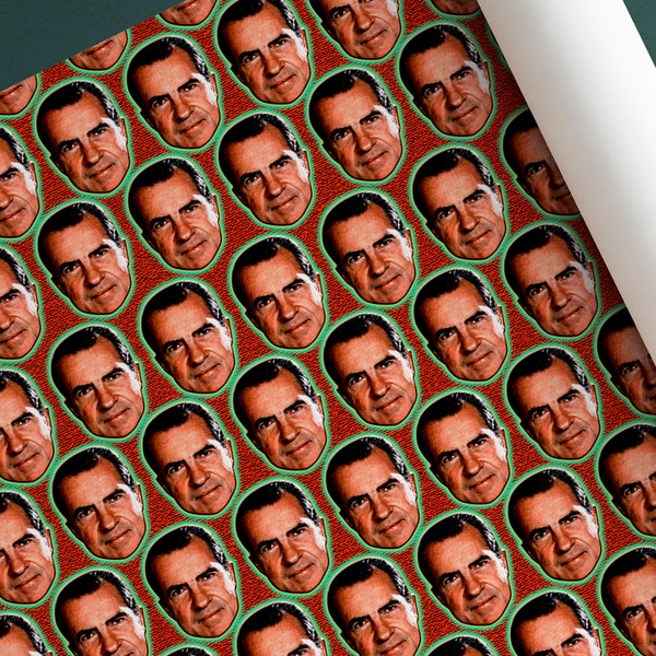 Richard Nixon Wrapping Paper - Richard Nixon Gift Wrap