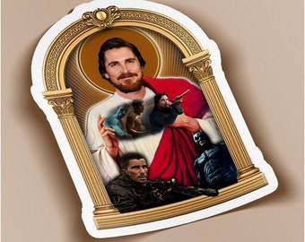 Saint Christian Bale Sticker - BOGO- Buy One Get One Free