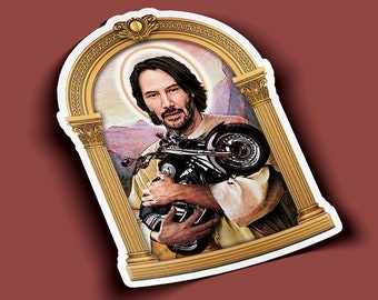 Saint Keanu Reeves Sticker - BOGO - Buy One Get One Free