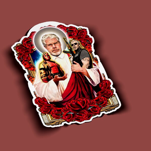 Saint Ron Perlman Sticker - BOGO - Buy One Get One Free