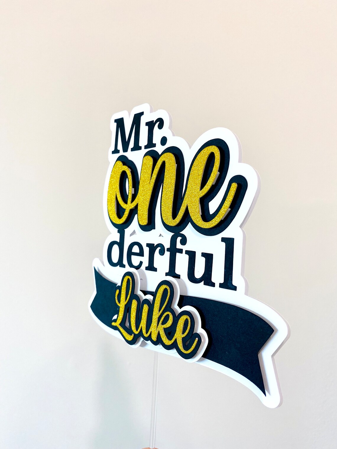 Mr. Onederful Birthday Cake Topper, Our Little Man Theme Cake Topper ...
