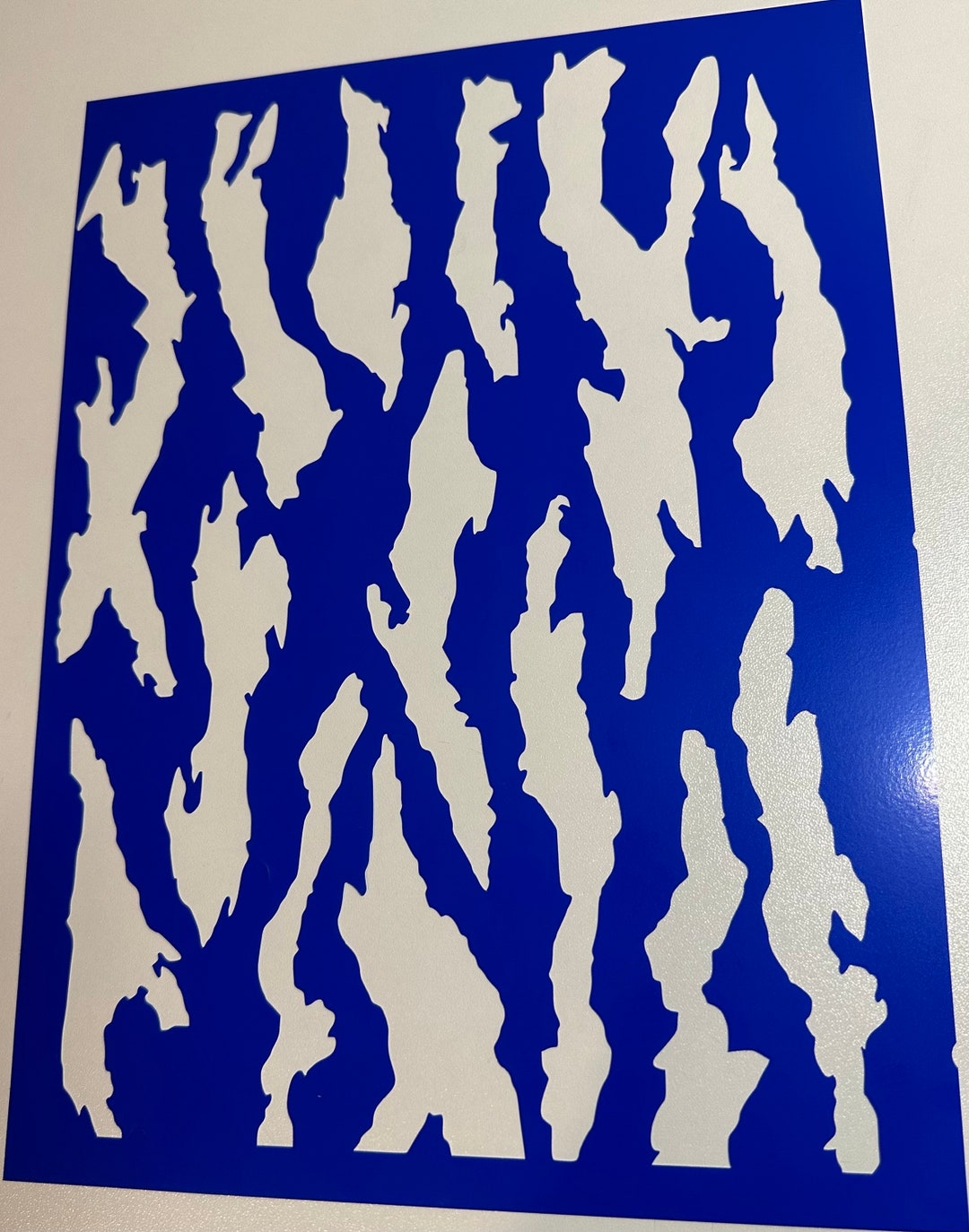Tiger Stripe Camo Stencil - Etsy