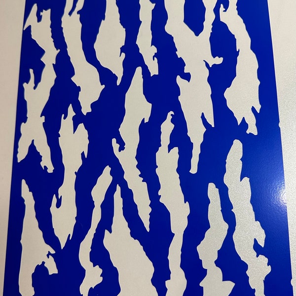 Tiger stripe camo stencil