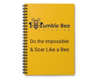 Bumblebee Tutoring Spiral Notebook - Ruled Line
