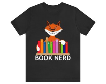 Book Nerd Unisex Jersey Short Sleeve Tee
