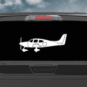 Cirrus Aircraft Pilot Decal | Aviation Vinyl Decal | Window Sticker | Waterproof |  Pilot Sticker | Pilot Gift | SR-22 | Car Truck Window