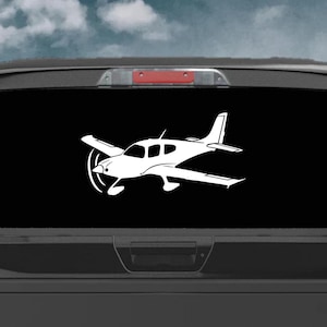 Cirrus Aircraft Pilot Decal | Aviation Vinyl Decal | Window Sticker | Waterproof |  Pilot Sticker | Pilot Gift | SR-22 | Car Truck Window