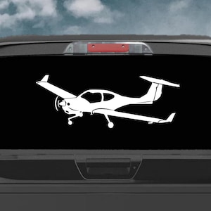 Diamond Aircraft Pilot Decal | Aviation Vinyl Decal | Window Sticker | Waterproof |  Pilot Sticker | Pilot Gift | DA-20| Car Truck Window