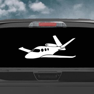 Cirrus Vistion Jet Aircraft Pilot Decal | Aviation Vinyl Decal | Window Sticker | Waterproof |  Pilot Sticker | Pilot Gift| Car Truck Window