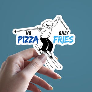 Fun Ski Sticker: Waterproof Vinyl Decal for Helmet, Laptop