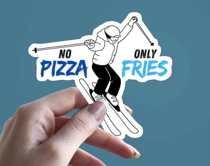 Fun Ski Sticker: Waterproof Vinyl Decal for Helmet, Laptop