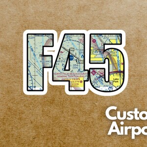 Custom Airport Code Sticker: Aviation Gift, Glossy Vinyl Decal bild 7