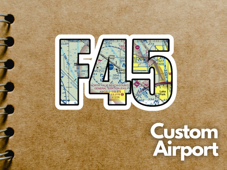 Custom Airport Code Sticker: Aviation Gift, Glossy Vinyl Decal bild 7