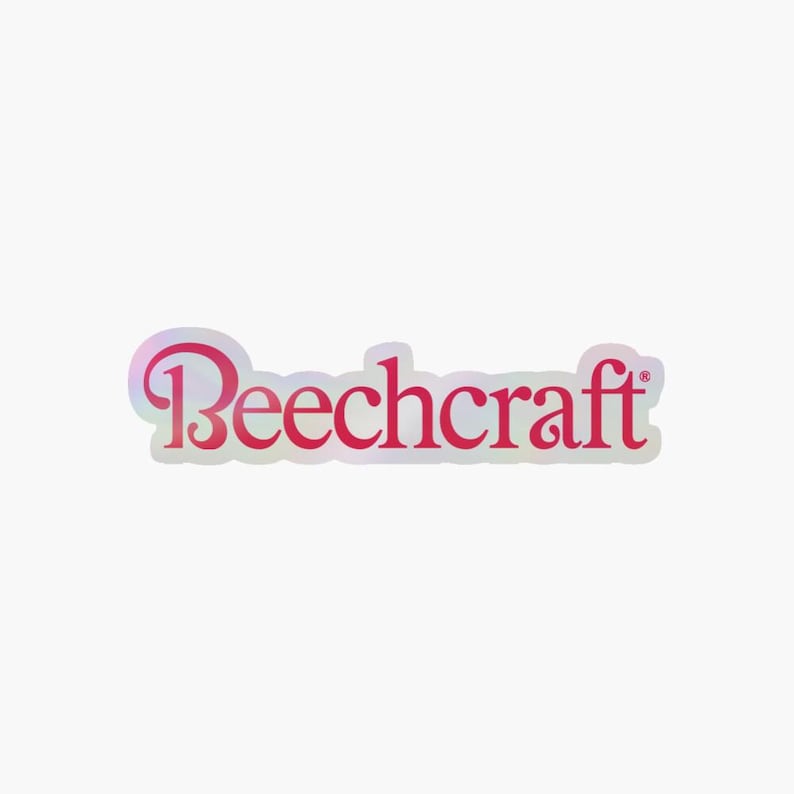 Beechcraft Logo Sticker: Aviation Vinyl Decal, Pilot Gift - Etsy