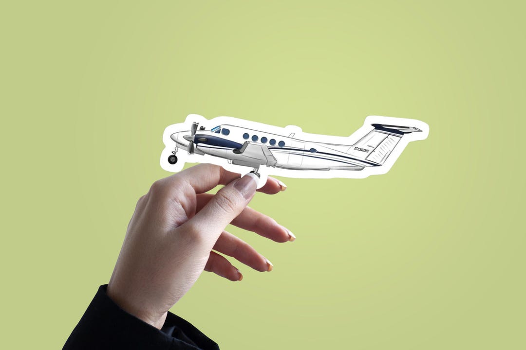 King Air Beechcraft Sticker: Glossy Aviation Vinyl, Pilot Gift - Etsy