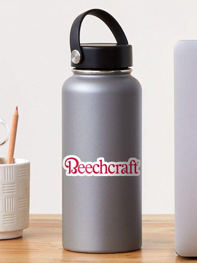 Beechcraft Logo Sticker: Aviation Vinyl Decal, Pilot Gift - Etsy
